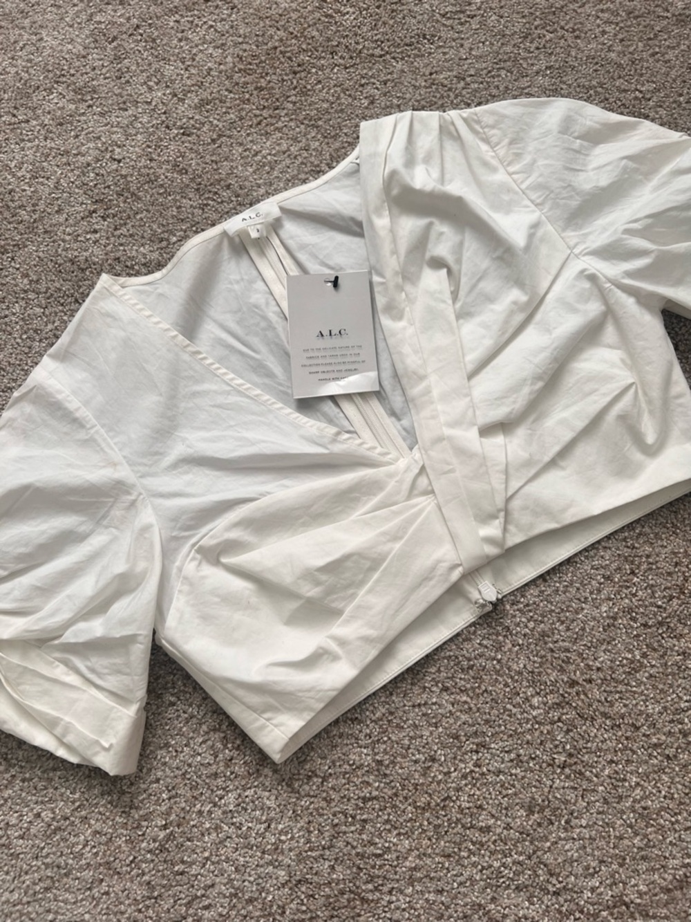 NWT / ALC Cotton Poplin Crop Top / Size 2